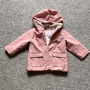 Zara Kids Pink Hooded Raincoat